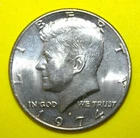 S4 - United States 50 Cents Kennedy Half 1974-D Brilliant Uncirculated Coin