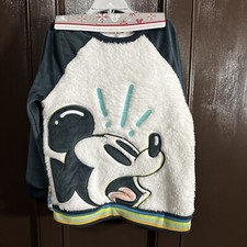 Size 5/6 Mickey Mouse Fleece  Velour Pajama's With Pillow Disney Store NWT