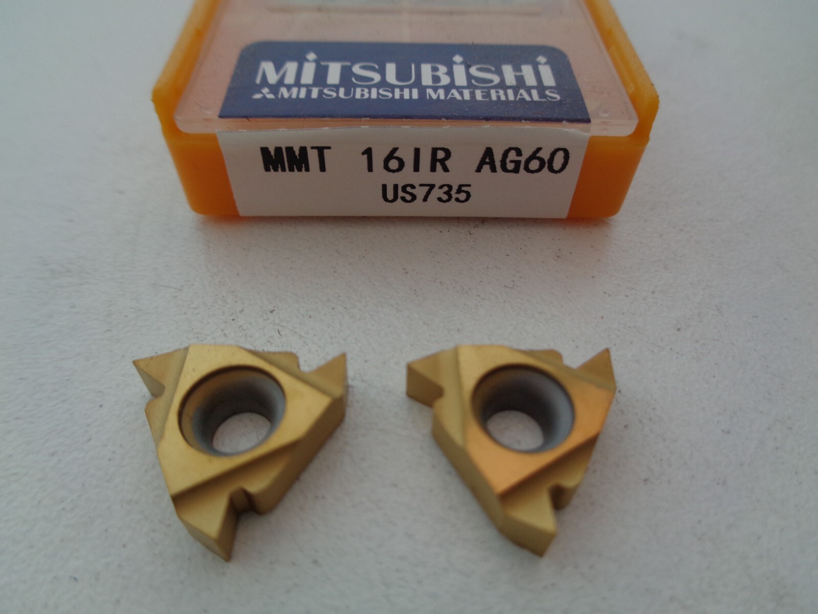 1 Boite de 10 Plaquettes a fileter 16 IR AG60 us 735 Mitsubishi pour tours CNC