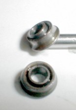 .093"Armature Ball Bearings w/ Flange 36D Classic Original 3/32" X 3/16" OD NOS