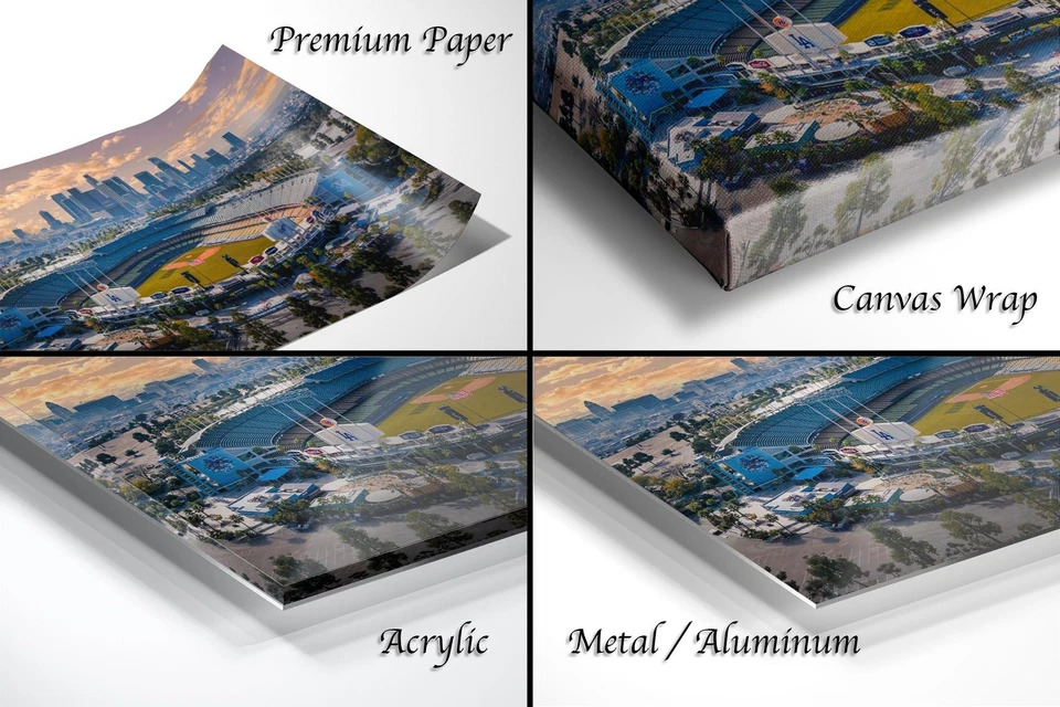 Dodgers Stadium Print Clifton Haley Photography LA Skyline Sunrise Art - Image 2 of 4