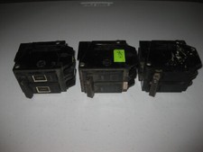 Lot of 3 General Electric GE Vintage Breakers - 30 40  60 Amps