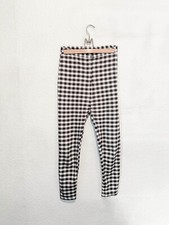 Super High Waist Hose Stretch kariert Karo Taille Hourglass asos Punk Emo S 36