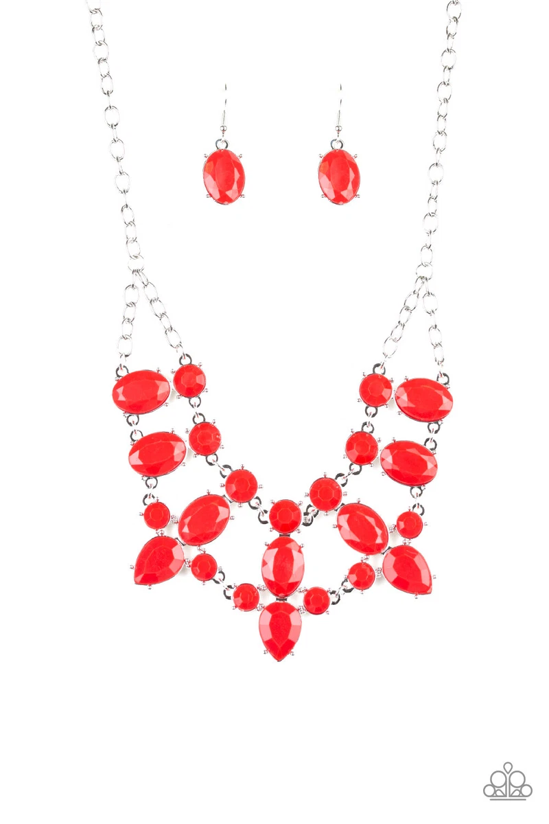 Goddess Glow Red Necklace Paparazzi New eBay
