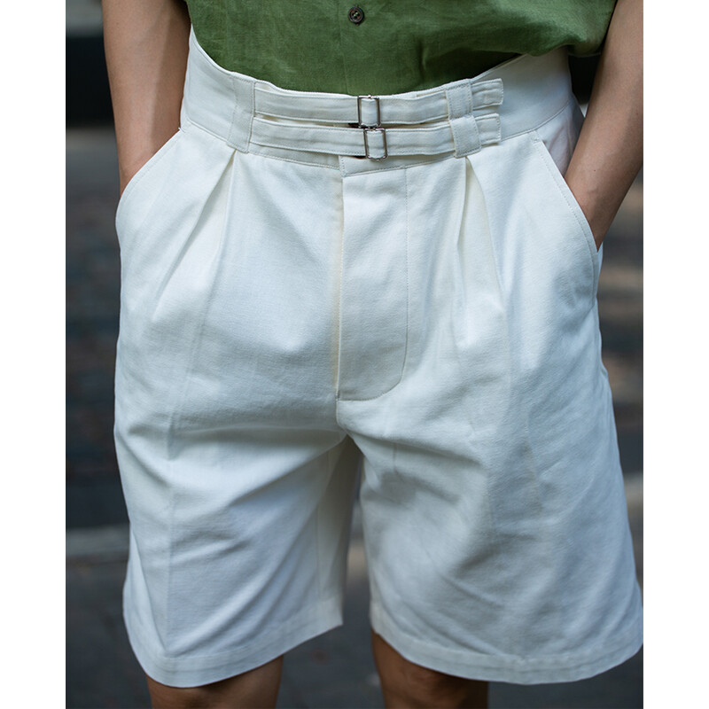 Men's Gurkha Shorts Vintage 100% Cotton Casual Loose High Men's Gurkha Shorts Vintage 100% Cotton Casual Loose High
