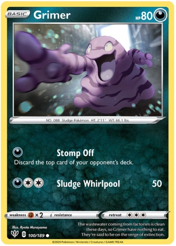 Grimer - 100/189 - Common - Lightly Played