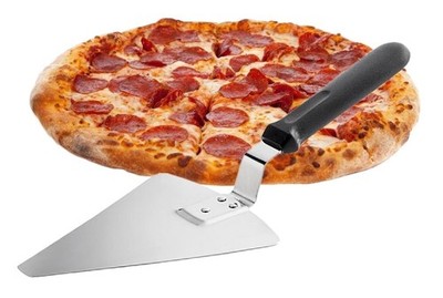 Bits N Things 13.25'' Extra Large Pizza/Pie/Cake Server with Black Offset Hand...