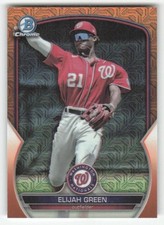 2023 Bowman Chrome #BCP-214 Elijah Green Prospects Orange Mojo Refractor #/25