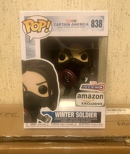 💢🇻🇳FuNkO pOp ‼️ Marvel - Winter Soldier - Amazon EXCLUSIVE! #838🦾💢NiB