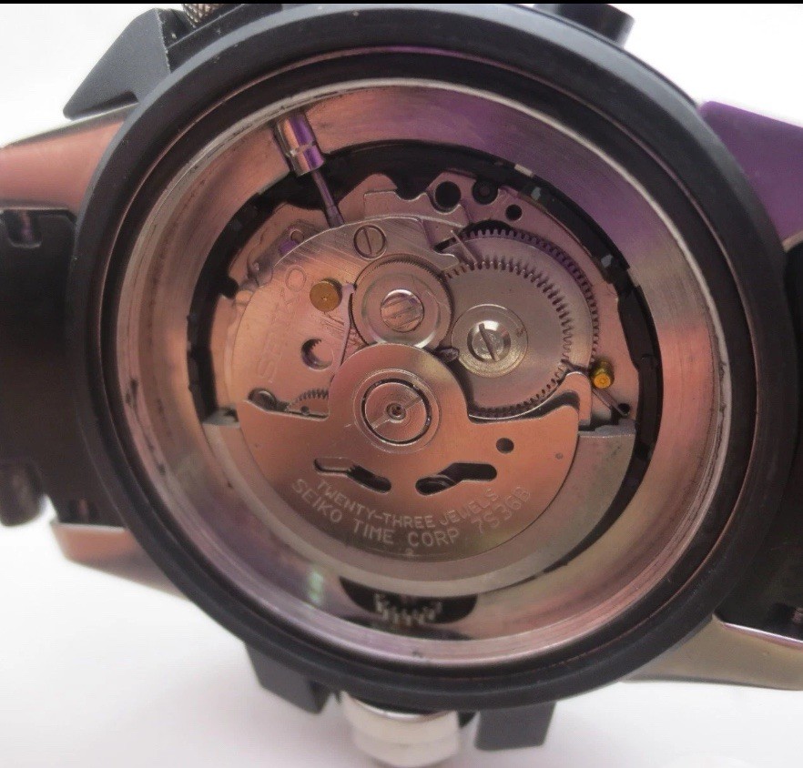 SEIKO 5 Sports SKZ231K1 Automatic Watch Steel Map Meter 7S36