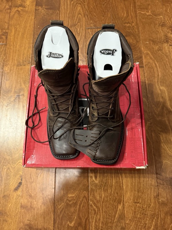 New Justin Work Boots