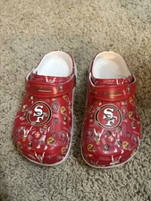 49ers Crocs. San Francisco NFL football Boys/girls
