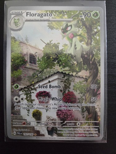 Pokémon TCG Floragato Illustration Rare Holo 197/193 SV02 Paldea Evolved