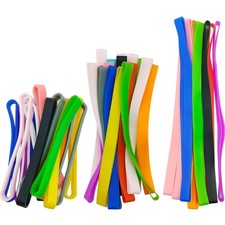 rubber bands elastic silicone colorful assorted size office craft pack