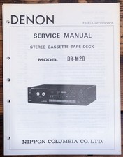 Denon DR-M20 Cassette Service Manual Original
