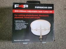 Adjustable Hole Saw Cutter Kit 40-200mm F4P with dust catcher. never used