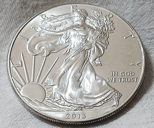 2013 American Silver Eagle 1 Ounce .999 silver Brilliant Uncirculated