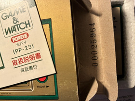 NINTENDO Popeye Game and Watch (PP-23) in Excellent Condition w/ box & Instruct