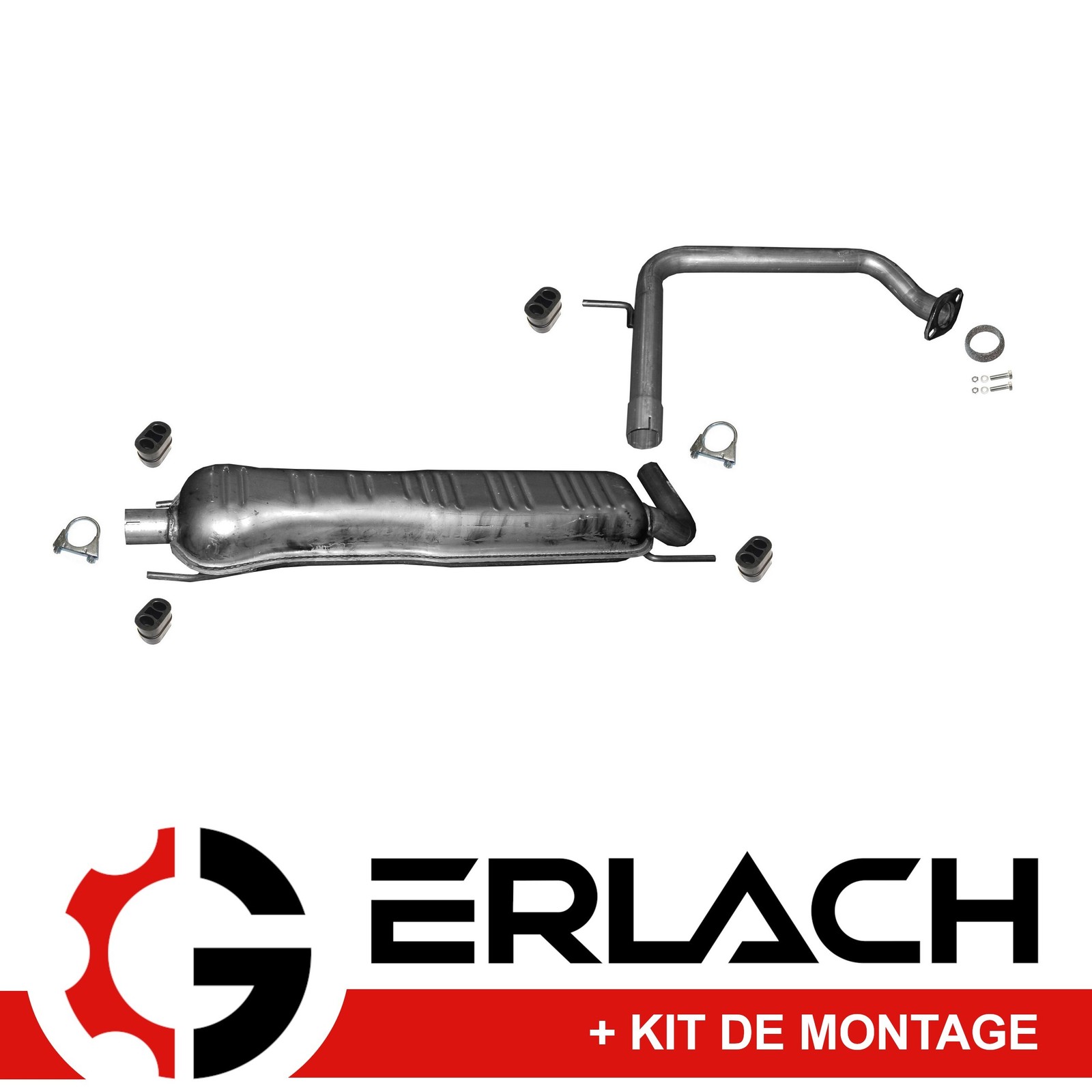 Silencieux intermédiaire pour Opel Zafira A 1.6 CNG échappement d'origine