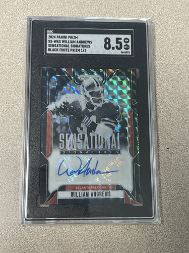 William Andrews [Black Finite] #SS-WAS 2024 Panini Prizm Sensational Signatures card