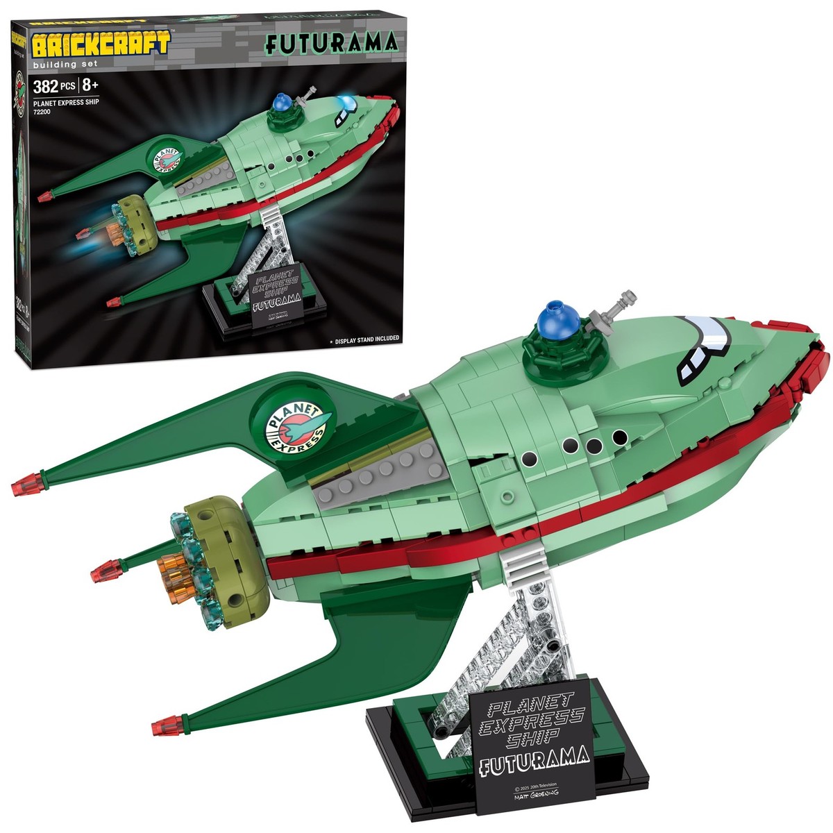 Brickcraft Futurama Planet Express Ship Brick Building Kit (382