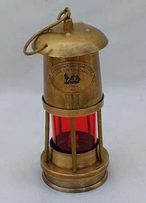 Red Glass Oil Lamp Nautical Ship working Lantern Light Nautical Decor, For Gift