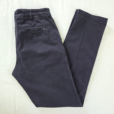 Taylor Stitch Foundation Pant Slim Fit Men's 32x33 Garment Dyed Navy Cotton