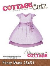 Fustelle Big Shot Sizzix Cottage Cutz 3x3 Fancy dress