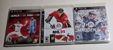 PlayStation Mixed Video Game Lot PS3 Lot of 4 Games MLB & NBA 2K13 NHL 09 Madden