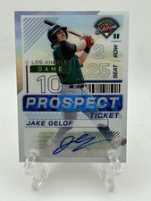 2024 Panini Prospect Edition #196 Jake Gelof Holo Ticket Auto LA Dodgers