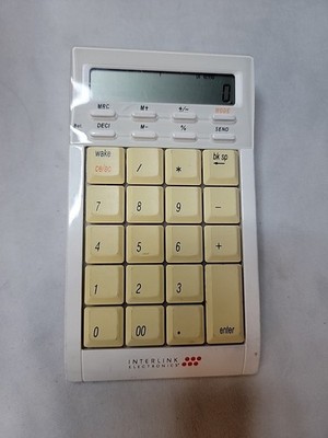 Bluetooth Calculator Keypad SMK-LINK Interlink Electronics VP6271