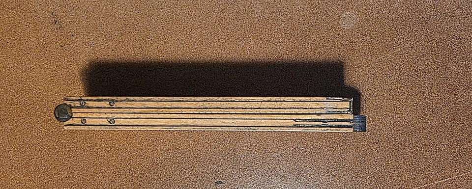 Ancien Mètre miniature de poche anglais XX° siècle (12 inches) - Photo 2/4