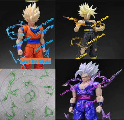 Lightning Effect for SHF Figure Accessories BLUE PURPLE YELLOW AND GREEN COMBO