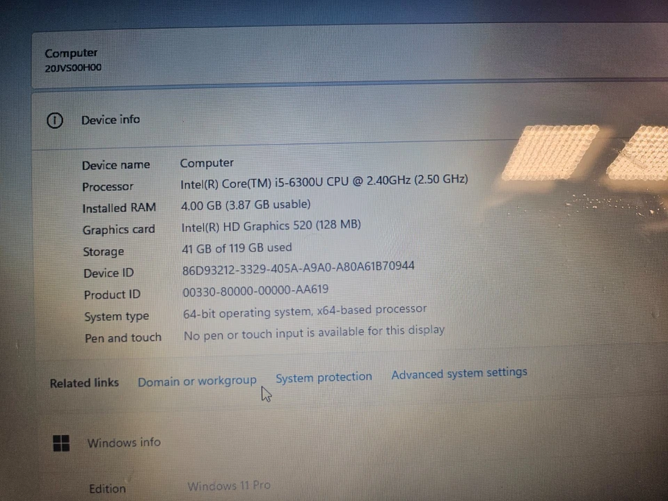 Lenovo ThinkPad L470 · i5-6300U · 4GB · 120GB, photo 3 of 5