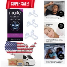 Rhinomed Mute Nasal Dilator Snoring Solution  Starter Pack  Snore Less  Sl...