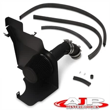 Black Cold Air Intake System + Filter Heat Shield For 2011-2014 Ford Mustang V6
