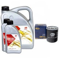 MotoröL Set Febi SAE 5W-40 7 Liter + ÖLfilter SM 113 FüR Fiat Ducato Renault