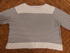 GAP Split Hem Crewneck Striped Oversized Sweater XXL
