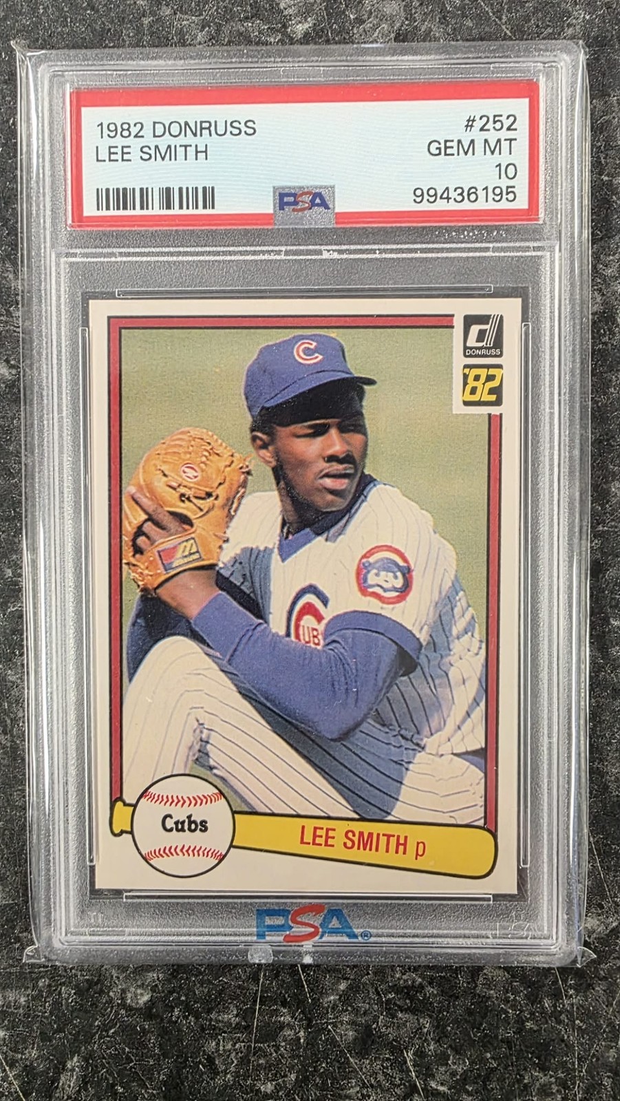 1982 DONRUSS LEE SMITH #252 HALL OF FAME RC ROOKIE PSA 10 GEM MINT