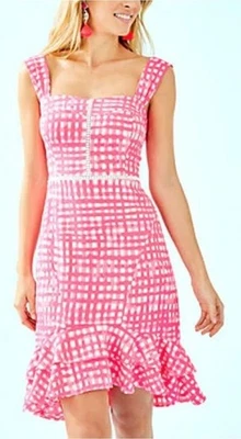NWT Lilly Pulitzer Avalyn Stretch Mini Dress In Pink Tropics Feelin Beachy SZ 00 - Image 1 of 4
