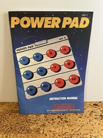 Power Pad Instruction Manual (PWP-1) Nintendo, 1988, Manual Only, NES, VGC