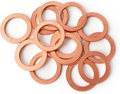 15 Pcs Copper Oil Drain Plug Gaskets for Mercedes - 14mm OEM Replacement - Picture 1 of 7