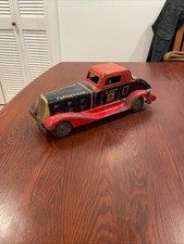 Vintage~1930s~Louis Marx & Co~G-Man Pursuit Car Wind Up Pressed Steel