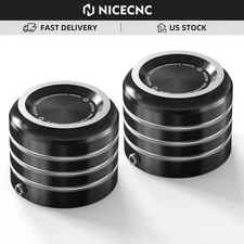CNC Front Axle Nut Covers Bolt For Harley Sportster 883 Police XL883P Low XL883L