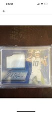2020 Panini Certified Freshman Fabric Mirror Signatures Justin Herbert Blue /50