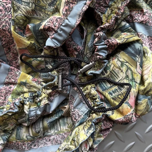 Burberry Illustrated Scene Print Nylon Jacket Size 52 image 5