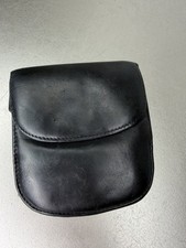 Tumi Mini Billfold Wallet Leather Black Coin Cash Small Minimalist