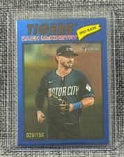 2026 Topps Heritage Chrome Blue Refractor #398 Zach McKinstry /150 *READ