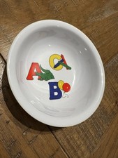 Nice Vtg ABC Alphabet Bowl for Child Parenting Melamine