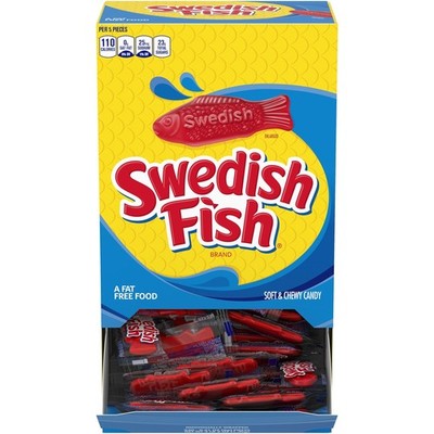 SWEDISH FISH Soft & Chewy Candy 240 Count Bulk School Snacks